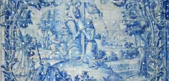 Best Pamono 18th Century Portuguese Azulejos Saint Antony