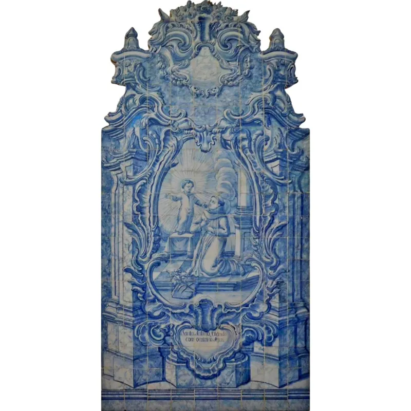 New Pamono 18th Century Portuguese Azulejos Saint Antony