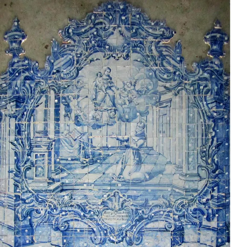 Pamono 18th Century Portuguese Azulejos Saint Antony> Architectural Elements