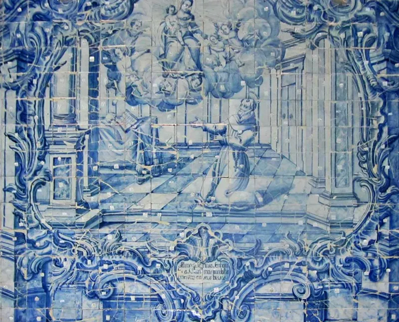 Pamono 18th Century Portuguese Azulejos Saint Antony> Architectural Elements