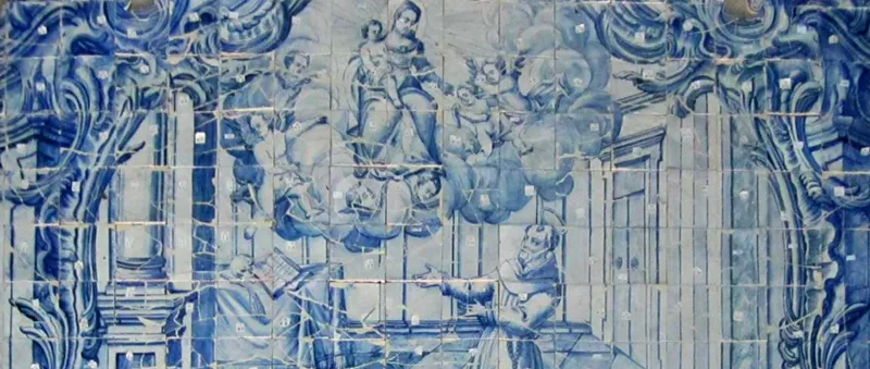 Pamono 18th Century Portuguese Azulejos Saint Antony> Architectural Elements