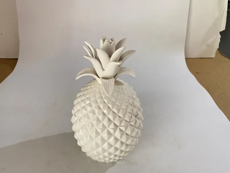 Sale Pamono 20th Century Portuguese Glazed Ceramic Pineapple Ice Bucket with Lid