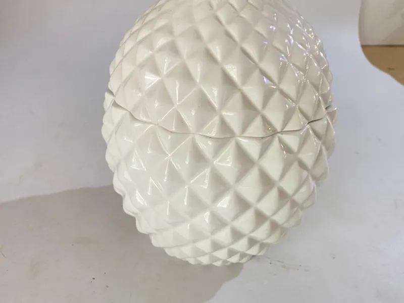 Sale Pamono 20th Century Portuguese Glazed Ceramic Pineapple Ice Bucket with Lid