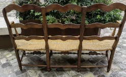 Outlet Pamono 19th Century Provencal 3-Seater Sofa in Walnut