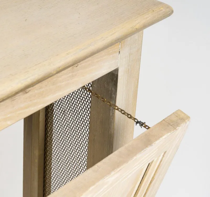 Pamono 20th Century Radiator Cover in Whitewashed and Painted Wood> Architectural Elements