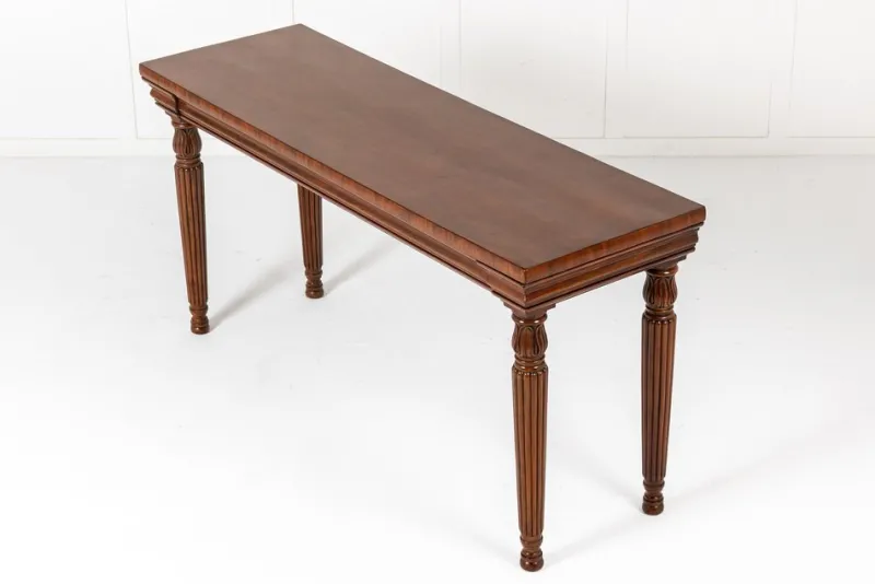 Pamono 19th Century Regency English Mahogany Serving Table> Console Tables