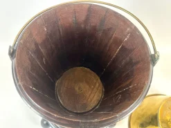 Discount Pamono 19th Century Regency Mahogany Ebonized Wooden Peat Bucket with Brass Lining