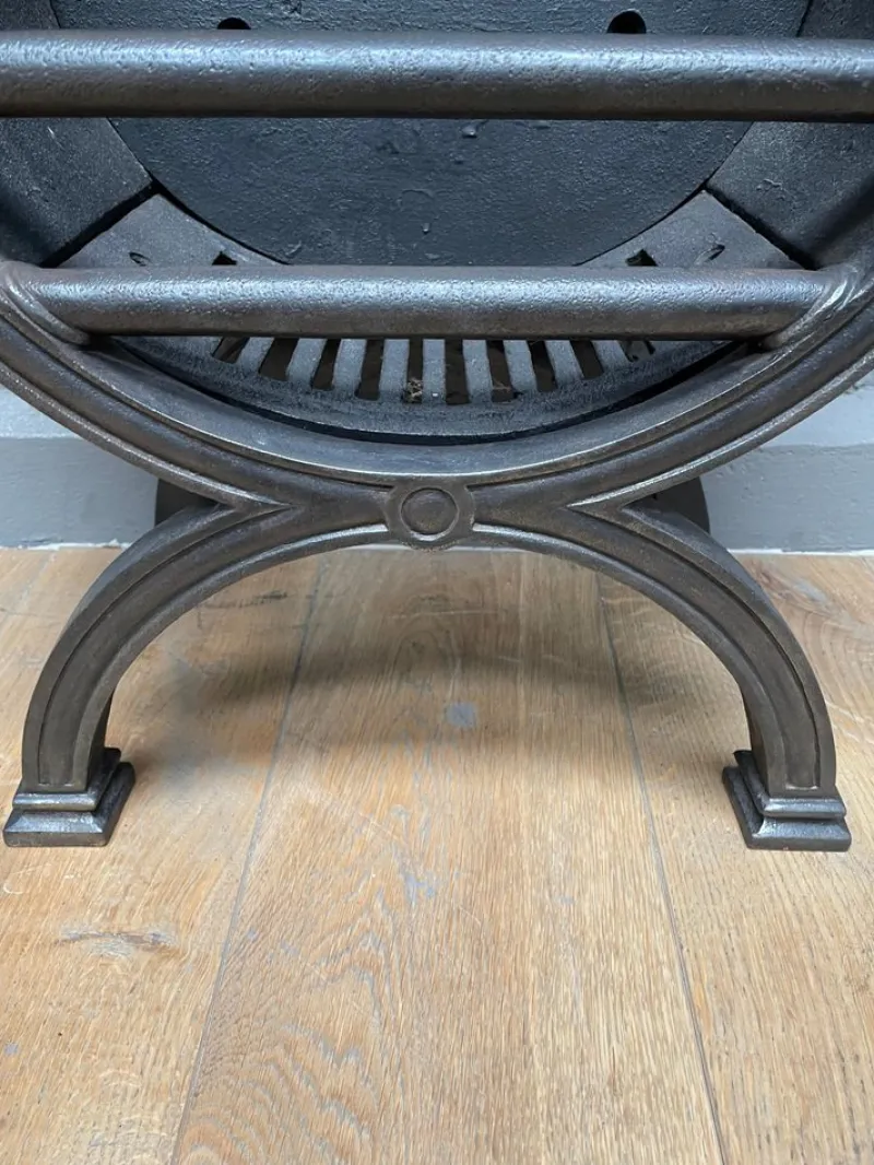 Best Pamono 19th Century Regency Style English Fire Grate in Polished Cast Iron