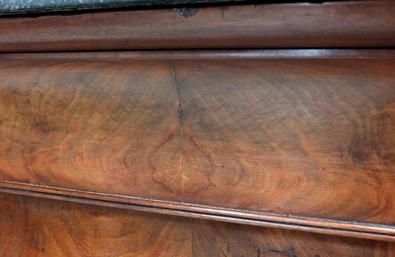 Pamono 19th Century Retour d’Égypte Mahogany Burl Veneer Secretaire