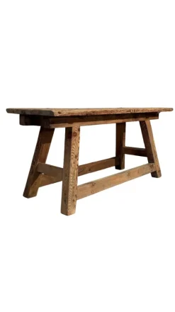 Pamono 19th Century Rustic Larch Table> Worktables & Workbenches