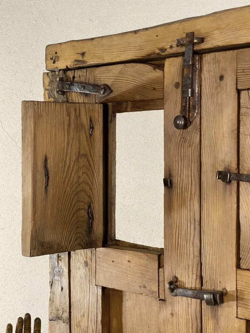 Pamono 18th Century Rustic Pine Wood Window> Architectural Elements