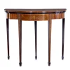 Pamono 19th Century Sheraton Revival Inlaid Mahogany Card Table, 1880> Game Tables