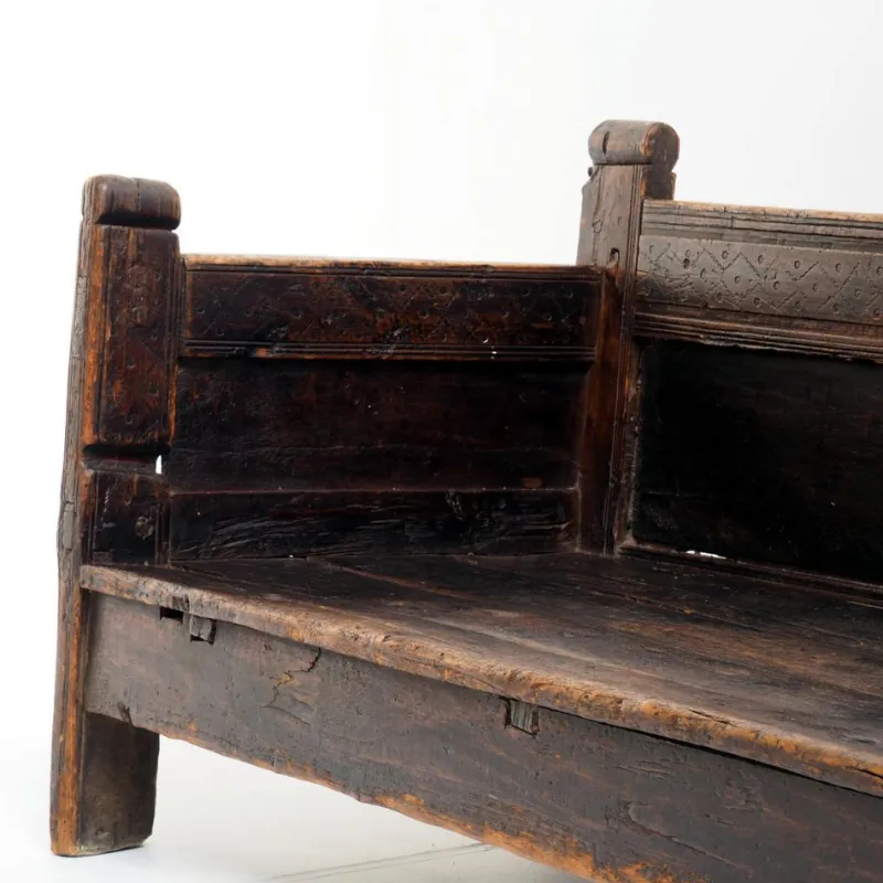Pamono 18th Century Spanish Wooden Bench> Benches