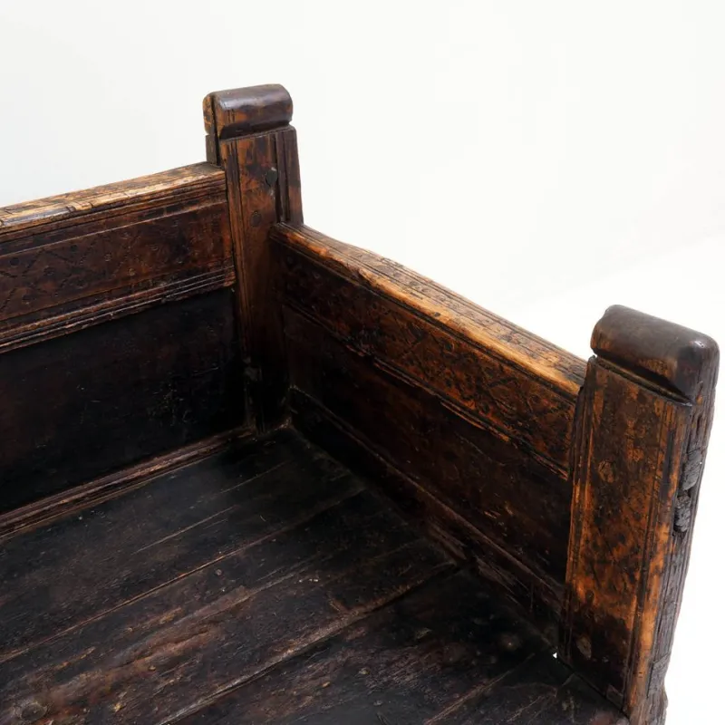 Pamono 18th Century Spanish Wooden Bench> Benches