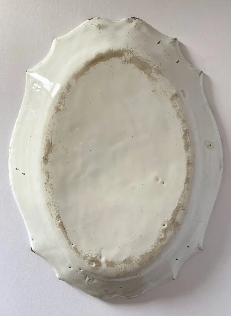 Pamono 18th Century Strasbourg Earthenware Dish> Serving Dishes