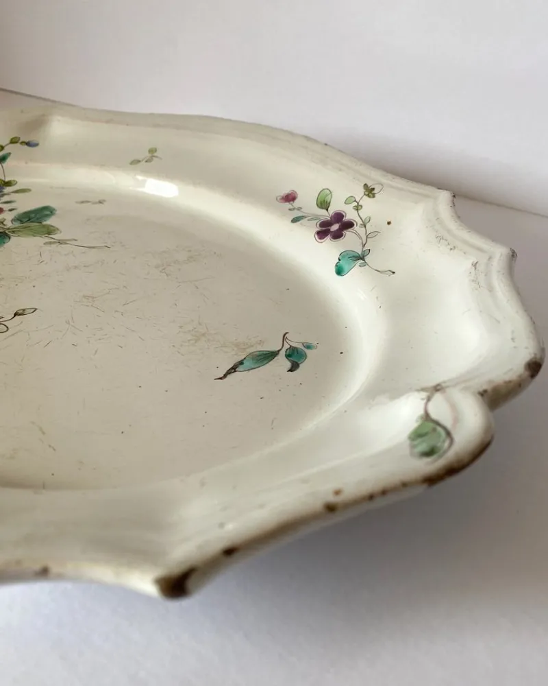 Pamono 18th Century Strasbourg Earthenware Dish> Serving Dishes