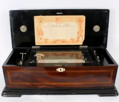 Pamono 19th Century Swiss 8 Air Gonçalo Alves Musical Box><noscript><img width=