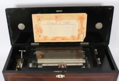 Pamono 19th Century Swiss 8 Air Gonçalo Alves Musical Box><noscript><img width=
