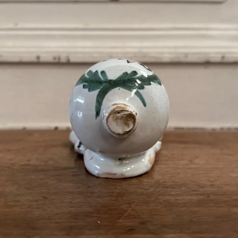 Discount Pamono 18th Century Wall-Mounted Holy Water Font in Polychrome Earthenware by by Mario Bellini from the Nevers Factory, 1970