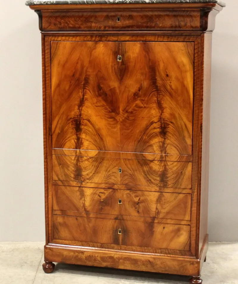 Pamono 19th Century Walnut Secretaire from Louis Philippe> Secretaires