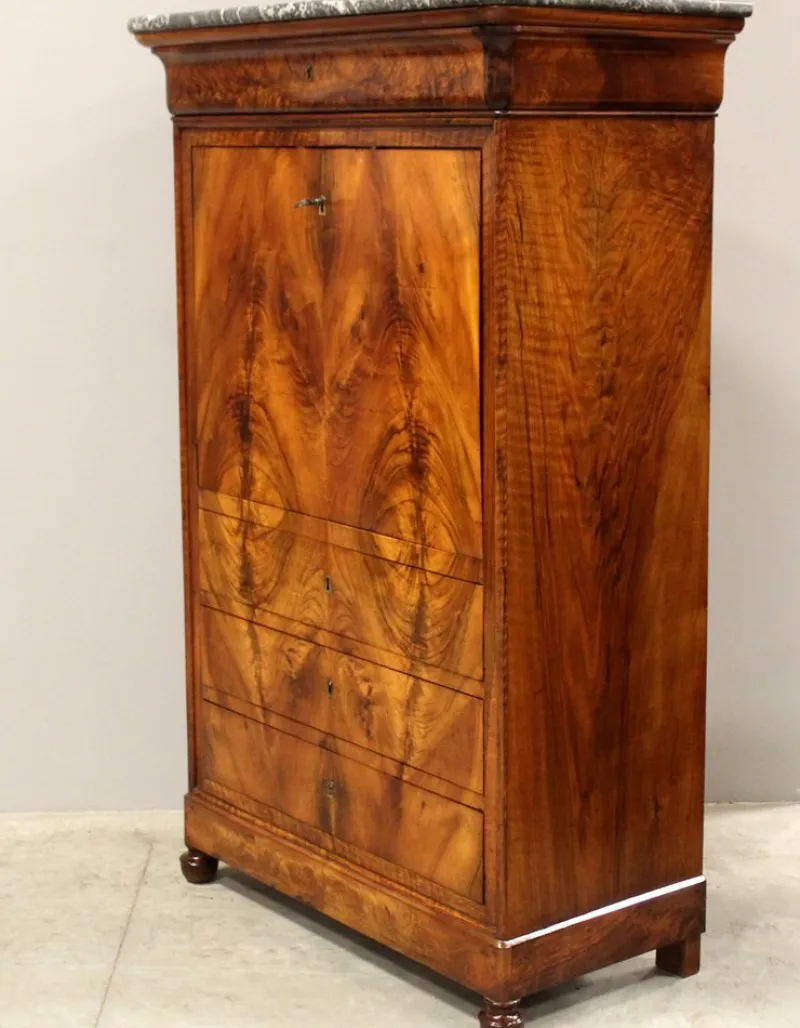 Pamono 19th Century Walnut Secretaire from Louis Philippe> Secretaires