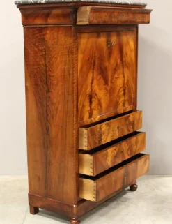 Pamono 19th Century Walnut Secretaire from Louis Philippe><noscript><img width=