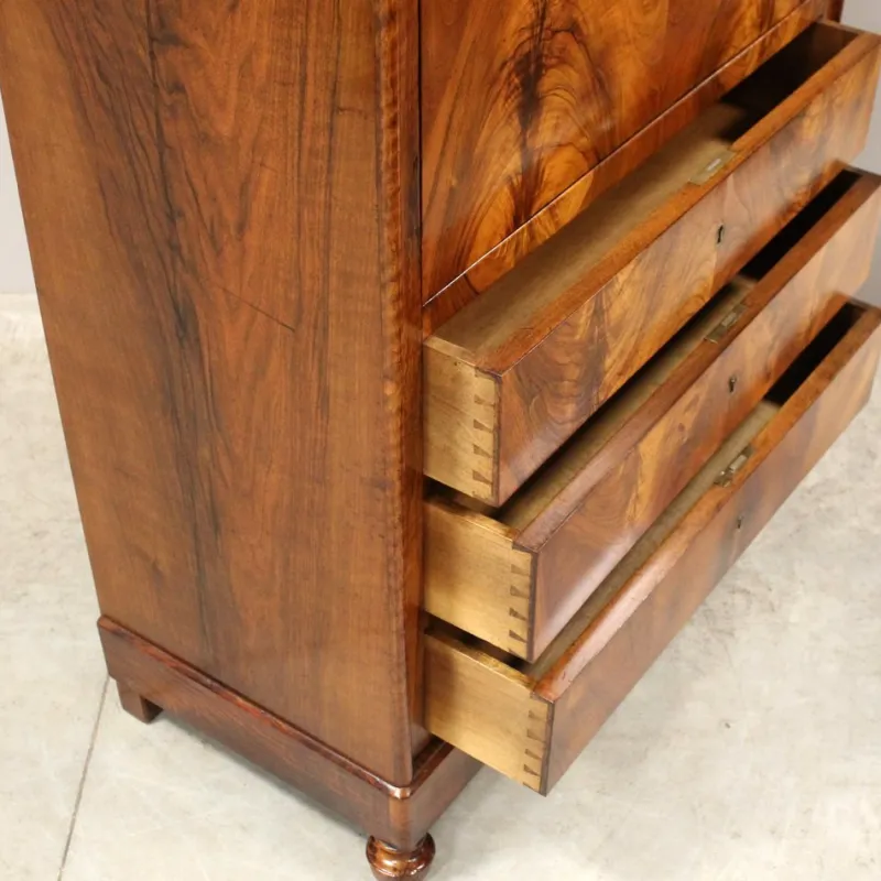 Pamono 19th Century Walnut Secretaire from Louis Philippe> Secretaires