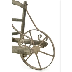 Pamono 19th Century Wheelbarrow in Wood and Metal><noscript><img width=