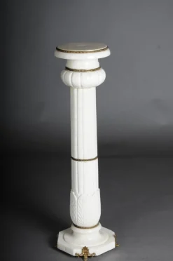 Clearance Pamono 20th Century White Marble Column