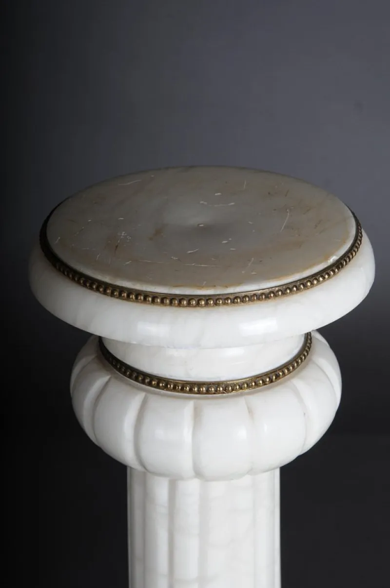 Clearance Pamono 20th Century White Marble Column