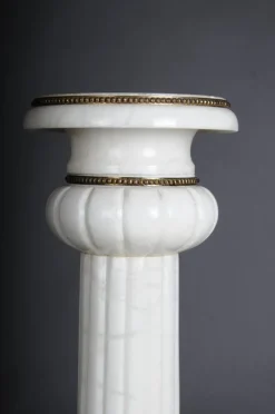 Clearance Pamono 20th Century White Marble Column