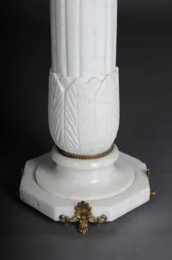 Clearance Pamono 20th Century White Marble Column