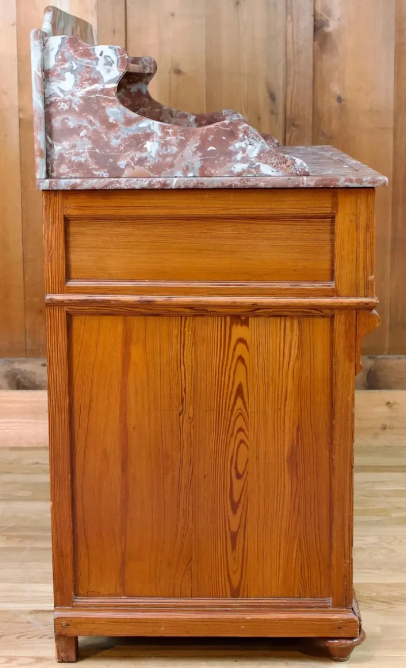 Online Pamono 19th Century Wood & Marble Vanity