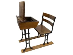 Pamono 19th Century Wooden Children's School Desk><noscript><img width=