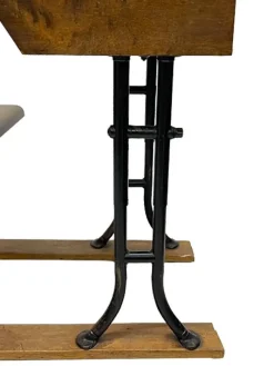 Pamono 19th Century Wooden Children's School Desk><noscript><img width=