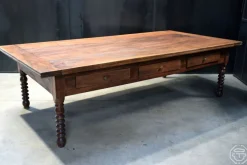 Pamono 20th Century Wooden Passementier Table with Drawer, France, Lyon, 1880> Worktables & Workbenches