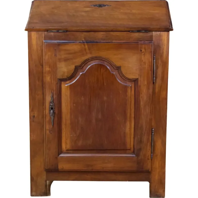 Outlet Pamono 19th Century Wooden Secretary Rustic with Flap