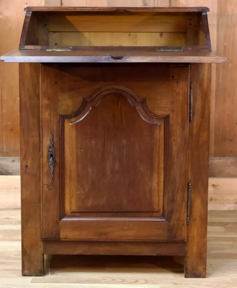 Outlet Pamono 19th Century Wooden Secretary Rustic with Flap