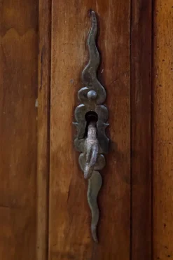 Outlet Pamono 19th Century Wooden Secretary Rustic with Flap