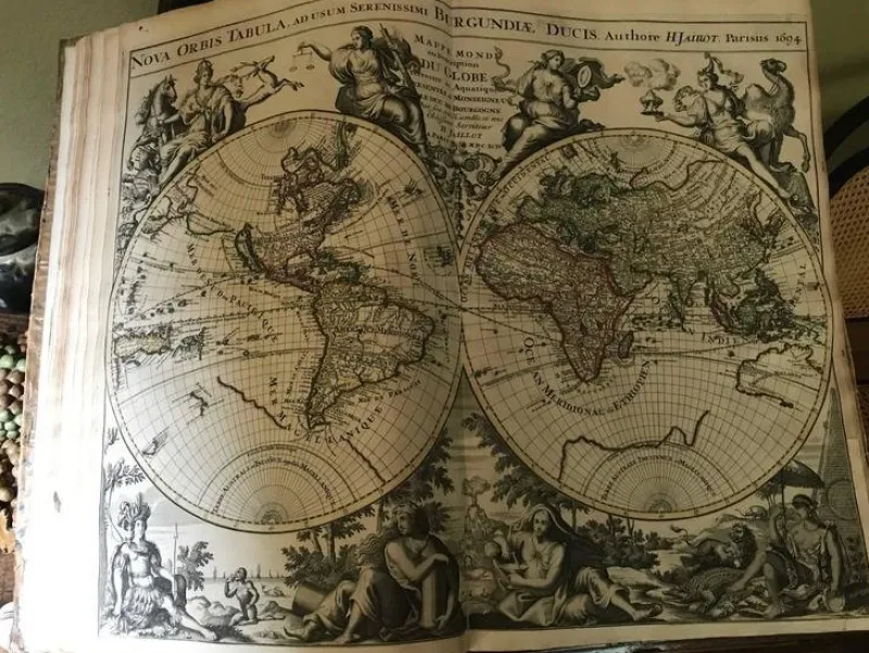Sale Pamono 17th Century World Atlas, 1695