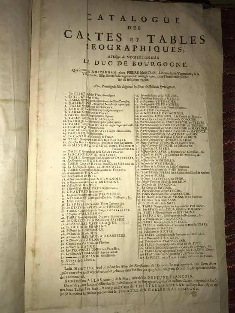 Sale Pamono 17th Century World Atlas, 1695