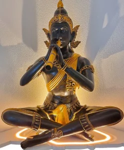 Clearance Pamono Thai Artist, Phra Aphai Mani, 1920s-1940s, Bronze