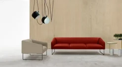 Pamono Thank Three-Seater Sofa in Chromed Metal and Upholstery by Quinti Sedute