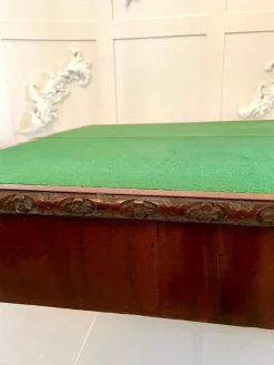Best Pamono 18th-Century Chippendale Style Mahogany Carved Card Table