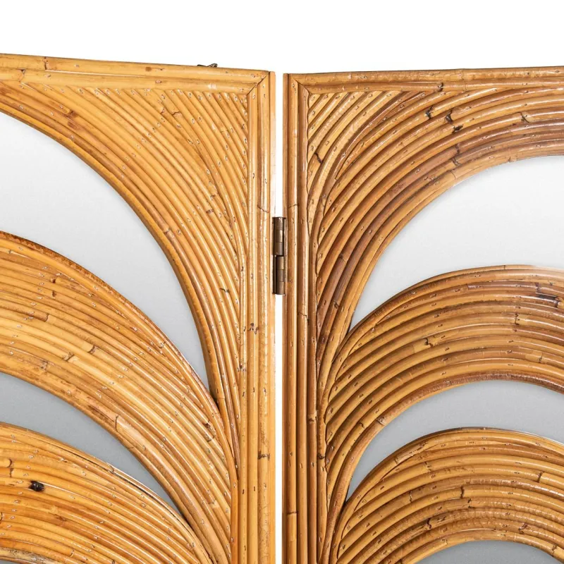 Online Pamono 20th-Century Italian Parma Series Mirrored Folding Screen, 1970s
