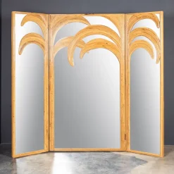 Online Pamono 20th-Century Italian Parma Series Mirrored Folding Screen, 1970s