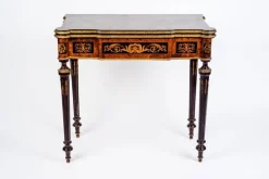 Pamono 19th-Century Marquetry Game Table, 1820s> Game Tables