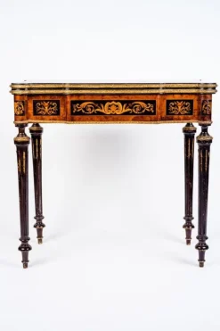 Pamono 19th-Century Marquetry Game Table, 1820s><noscript><img width=