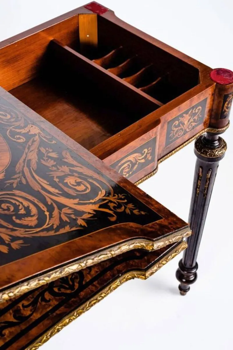 Pamono 19th-Century Marquetry Game Table, 1820s> Game Tables