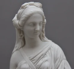 Discount Pamono 19th-Century Parian Figure of a Woman Leaning on a Column